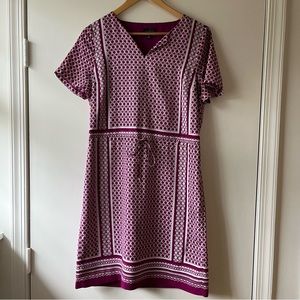 The Limited Pink Geometric Design Dress with Tie Waist - Size M